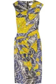 Mar Printed Stretch-Silk Dress by Peter Pilotto at Net A Porter