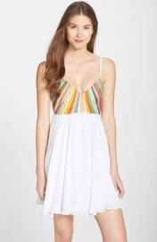 Mara Hoffman Embroidered Tie Back Dress at Nordstrom