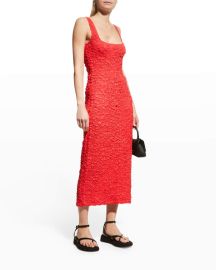 Mara Hoffman Sloan Popcorn Column Midi Dress at Neiman Marcus