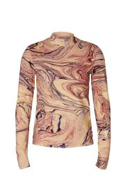 Marble Printed Top at Rent the Runway