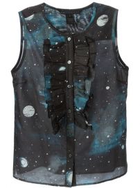 Marc By Marc Jacobs Stargazer Ruffled Bib Sleeveless Shirt  - Luciana at Farfetch