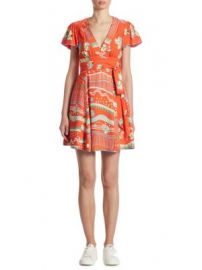 Marc Jacobs - Floral-Print V-Neck Dress at Saks Fifth Avenue