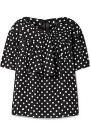 Marc Jacobs   Polka-dot silk-georgette blouse at Net A Porter