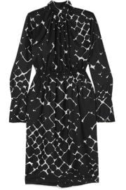 Marc Jacobs - Printed silk turtleneck midi dress at Net A Porter