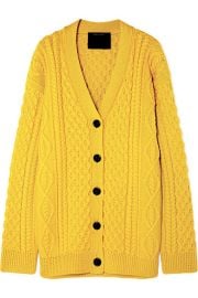 Marc Jacobs Cable-knit wool cardigan at Net a Porter