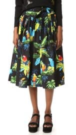 Marc Jacobs Parrot Belted Full Skirt at Shopbop