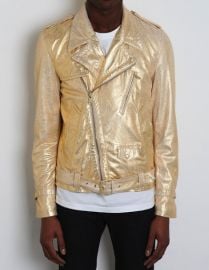 Marc Jacobs S/S 2012 Metallic Gold Biker Jacket at Marc Jacobs