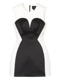 Marc Jacobs Seamed Satin Mini Dress White JO at Farfetch