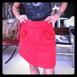 Marc Jacobs Skirts Marc Jacobs Mod Red Wool Skirt Sz 4 New Poshmark at Poshmark