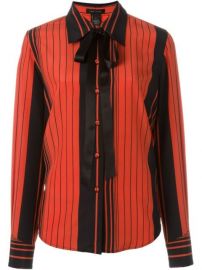 Marc Jacobs Striped Pussy Bow Shirt  - Mantovani at Farfetch