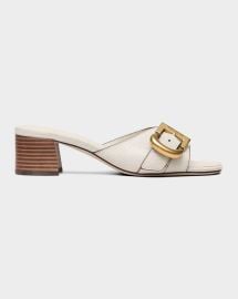 Marc Jacobs The Doll Heeled Leather Sandals at Neiman Marcus