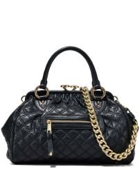 Marc Jacobs The Stam Leather Tote Bag Black at Farfetch