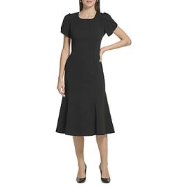 Marc New York Short Sleeve Midi Fit + Flare Dress at JC Penney