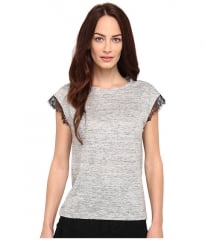 Marc by Marc Jacobs Carmen Jersey Top Grey Melange at Zappos