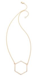 Marc by Marc Jacobs Hexagon Pendant Necklace at Shopbop