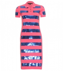 Marc by Marc Jacobs pink sequin stripe dress at Mytheresa