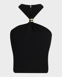 Marcel Embellished Halter Jersey Top at Neiman Marcus