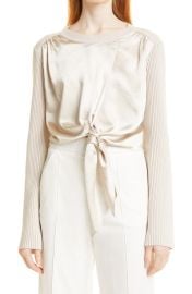 Marcela Tie-Front Top by Jonathan Simkhai at Nordstrom