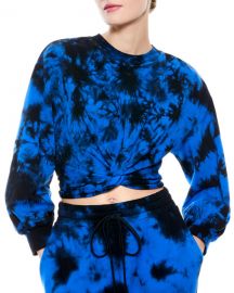 Marcelle Drop-Shoulder Twist-Front Top at Neiman Marcus