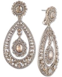 Marchesa Crystal Filigree Chandelier Earrings - Macys at Macys