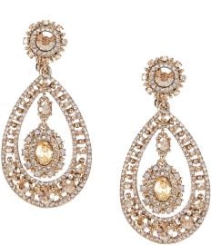 Marchesa Filigree Chandelier Crystal Statement Drop Earrings Dillardx27s at Dillards
