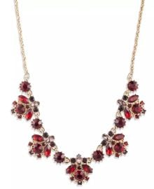 Marchesa Multi Stone Cluster Statement Necklace at Macys