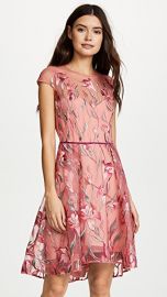 Marchesa Notte Cap Sleeve Cocktail Dress at Shopbop