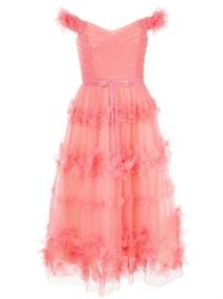 Marchesa Notte Floral Layer Dress - Farfetch at Farfetch