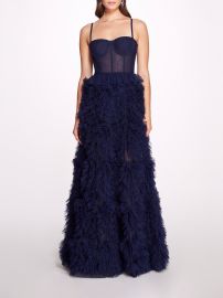 Marchesa Notte Midnight Bustier Gown Verishop at Verishop