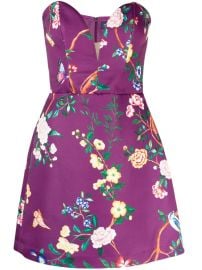 Marchesa Notte Paradise floral-print Satin Dress - at Farfetch