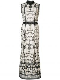  Marchesa Notte embroidered dress at Farfetch