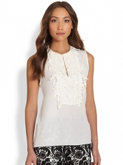 WornOnTV: Layla’s white jacket with black embroidered trim on Nashville ...