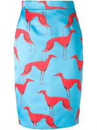 Marco Bologna Greyhound Print Pencil Skirt - Elite at Farfetch