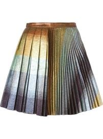 Marco De Vincenzo Pleated Glitter Skirt at Farfetch