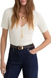Marcy Scalloped Rib Knit Top at Nordstrom