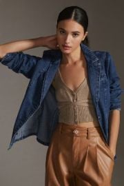 Mare Mare Denim Blazer at Anthropologie