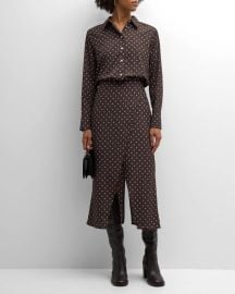 Marella Londra Polka Dot Midi Shirtdress at Neiman Marcus