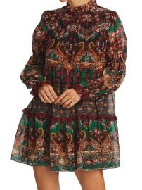 Marella Mockneck Paisley Shift Dress at Saks Fifth Avenue