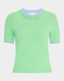 Marella Orlanda2 Crewneck Wool Cashmere Sweater at Neiman Marcus