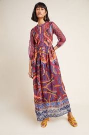 Maren Embroidered Maxi Dress at Anthropologie