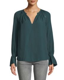 Margaret Studded Long-Sleeve Top at Last Call