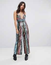 Margarita Sequin Jumpsuit by Free People at ASOS