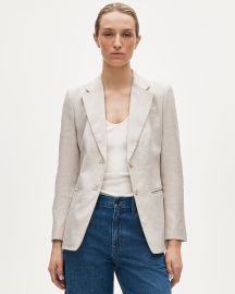 Margeaux Blazer In Stretch Linen Blend For Women JCrew at J. Crew