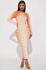 Margo Sweater Maxi Dress - Orange Fashion Nova at Fashion Nova