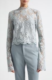 Margot Lace Mock Neck Top at Nordstrom