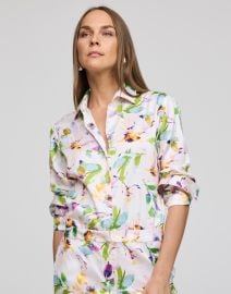 Margot Long Sleeve Garden Sateen Shirt Hinson Wu at Hinson Wu