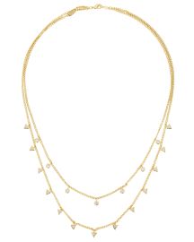 Marguerite Layered Crystal Necklace at Intermix