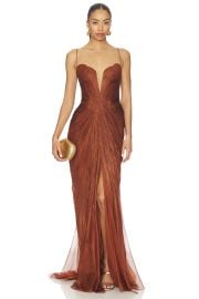 Maria Lucia Hohan Cecilia Dress In Chocolate at Revolve