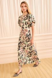 Mariam Flutter Sleeve Dress - Calla Lily at Ulla Johnson