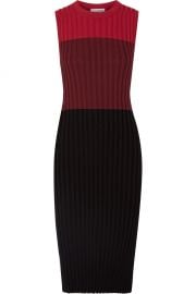 Mariana color-block ribbed-knit midi dress at Net A Porter